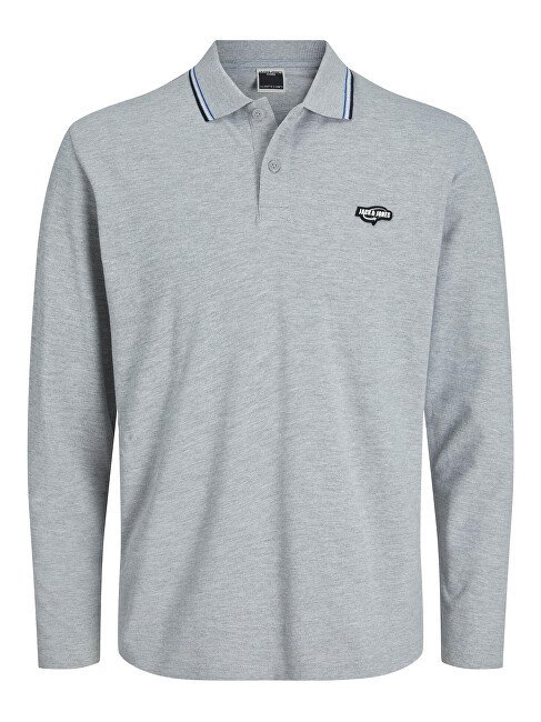 Jack&Jones Pánské polo triko Standard Fit JCOLOGAN 12247033 Light Grey Melange XL