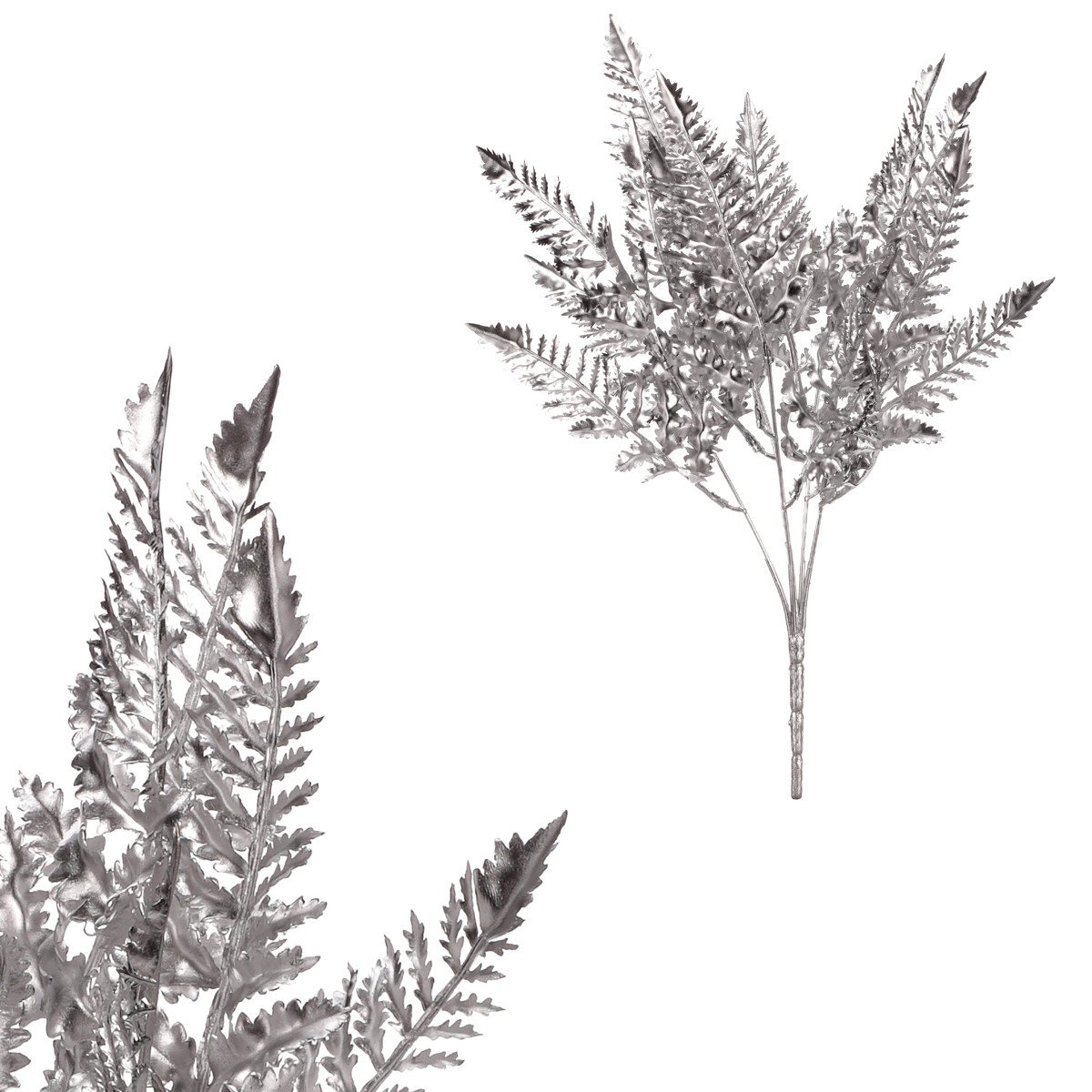 Kapradí v trsu, barva stříbrná SG7322 SIL