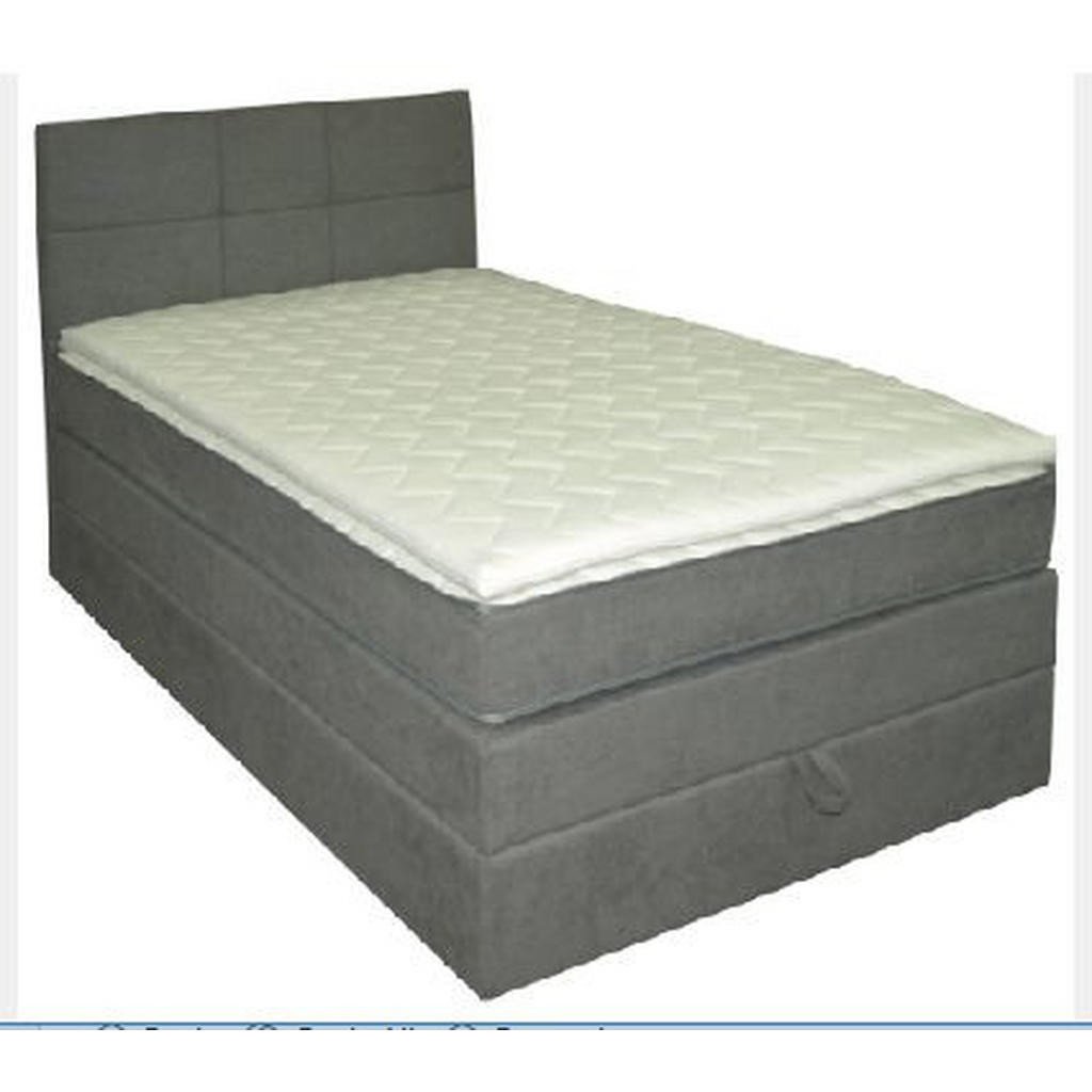 Hom`in POSTEL BOXSPRING, dřevo, textil, kompozitní dřevo, šedá