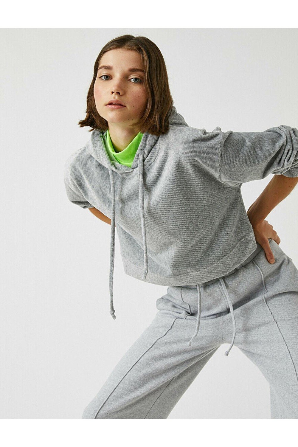 Koton Women's Gray Sweatshirt