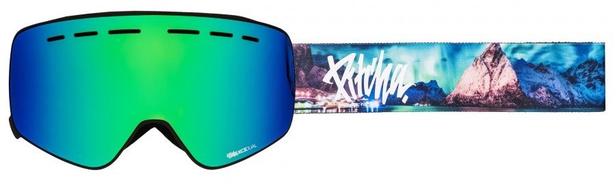 Pitcha zimní brýle XC3 aurora2 / full revo green