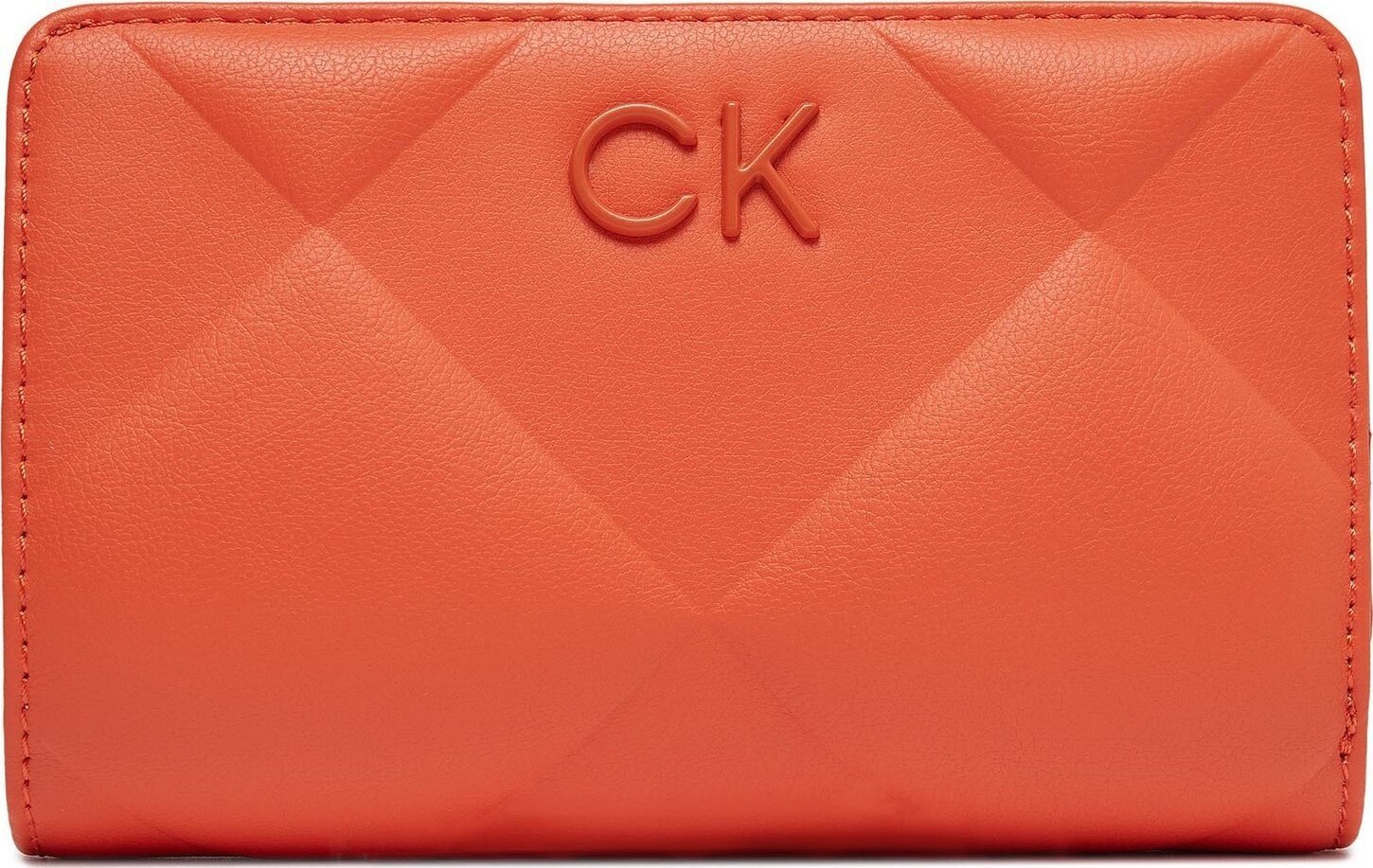 Velká dámská peněženka Calvin Klein Jeans Re-Lock Quilt Bifold Wallet K60K611374 Flame SA3