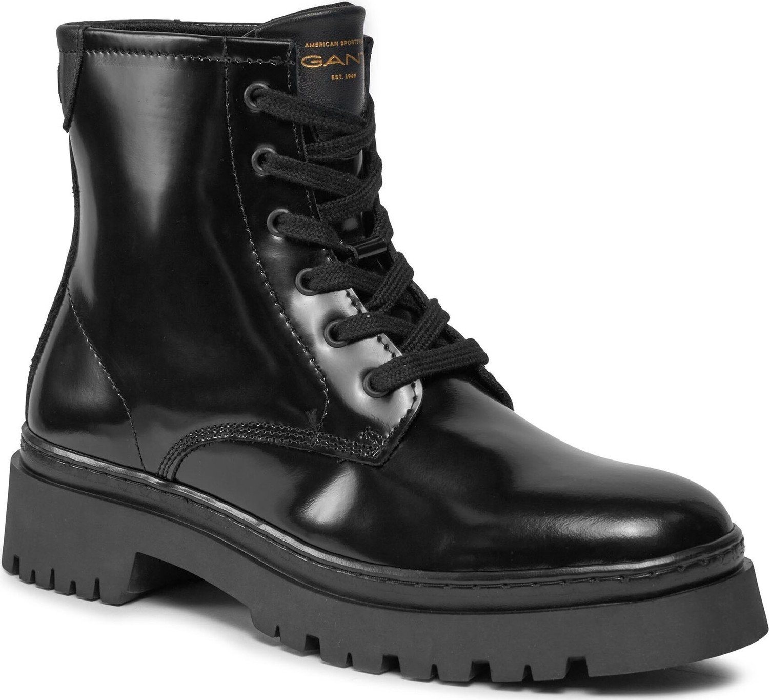 Kotníková obuv s elastickým prvkem Gant Aligrey Mid Boot 27541323 Black