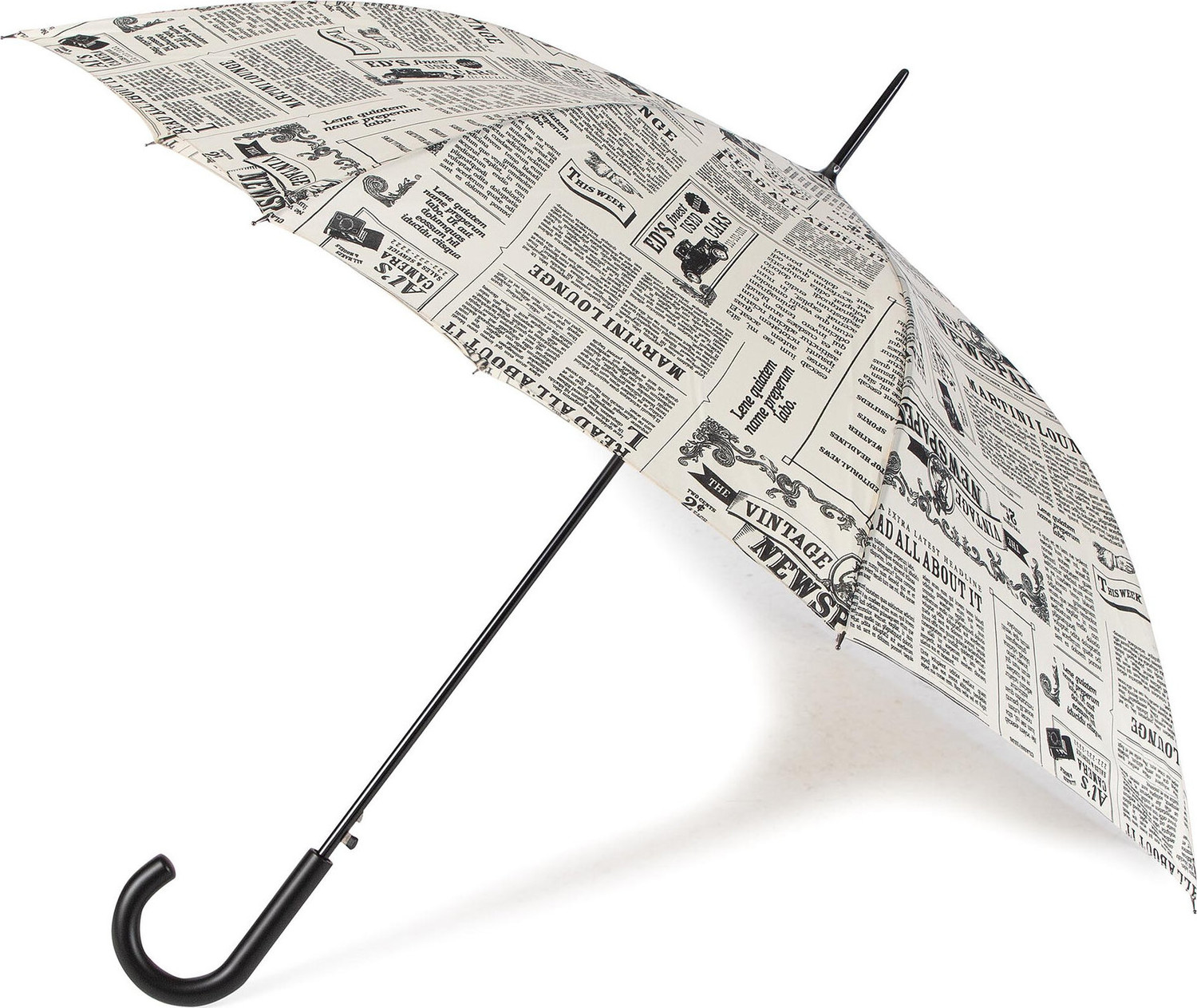 Deštník Happy Rain Long Ac 41093 Newspaper