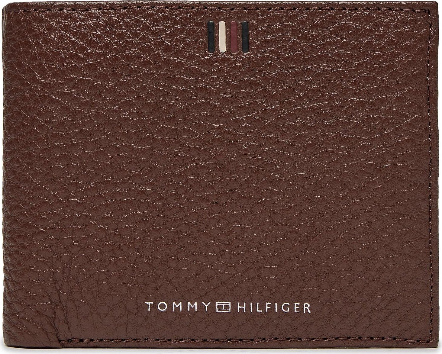 Velká pánská peněženka Tommy Hilfiger Th Central Cc Flap And Coin AM0AM11856 Dark Chestnut GT8