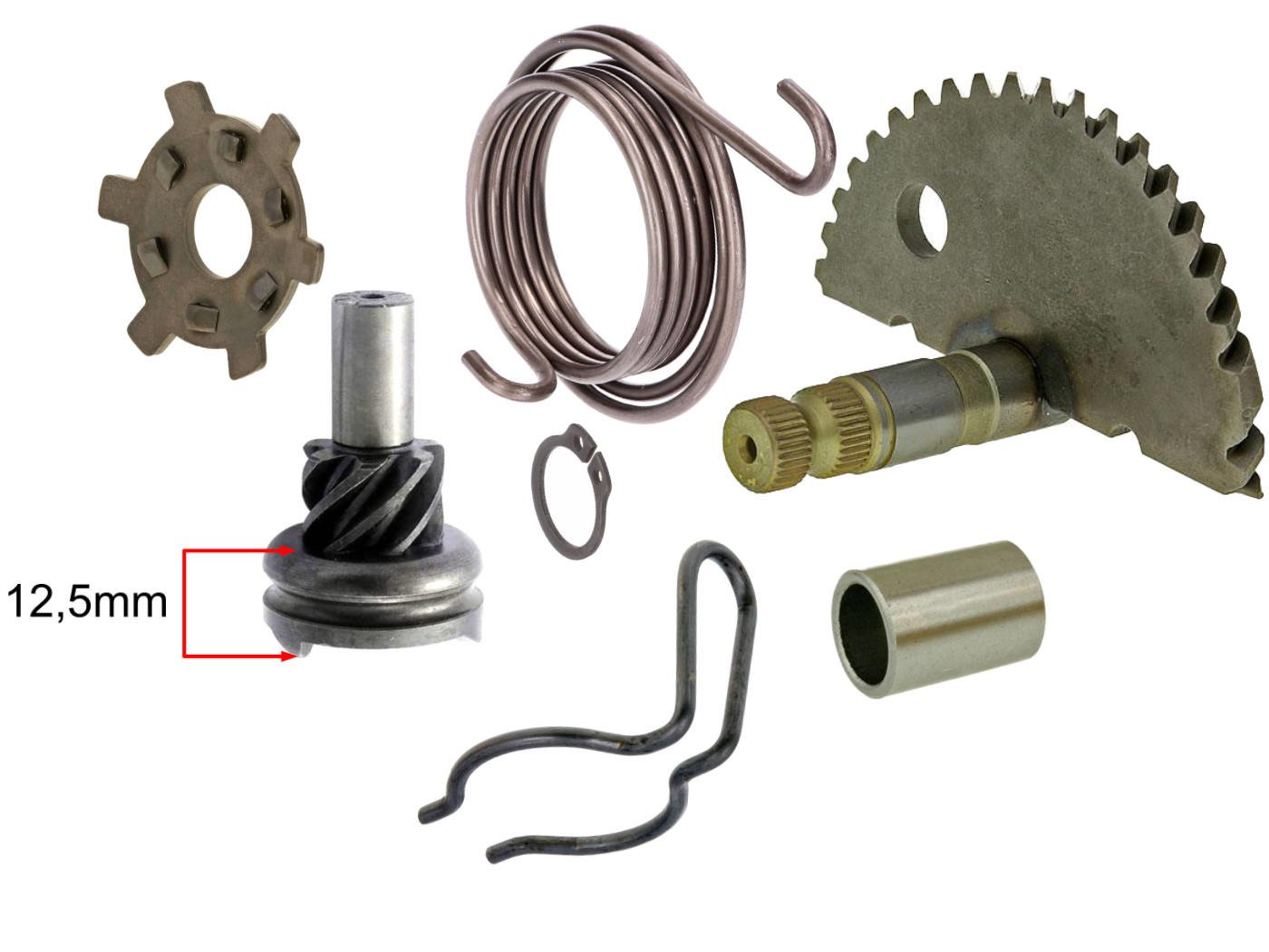 OEM Standard Sada na opravu nakopávačky 12,5mm, Peugeot 50cc vertical KIT.A.49454