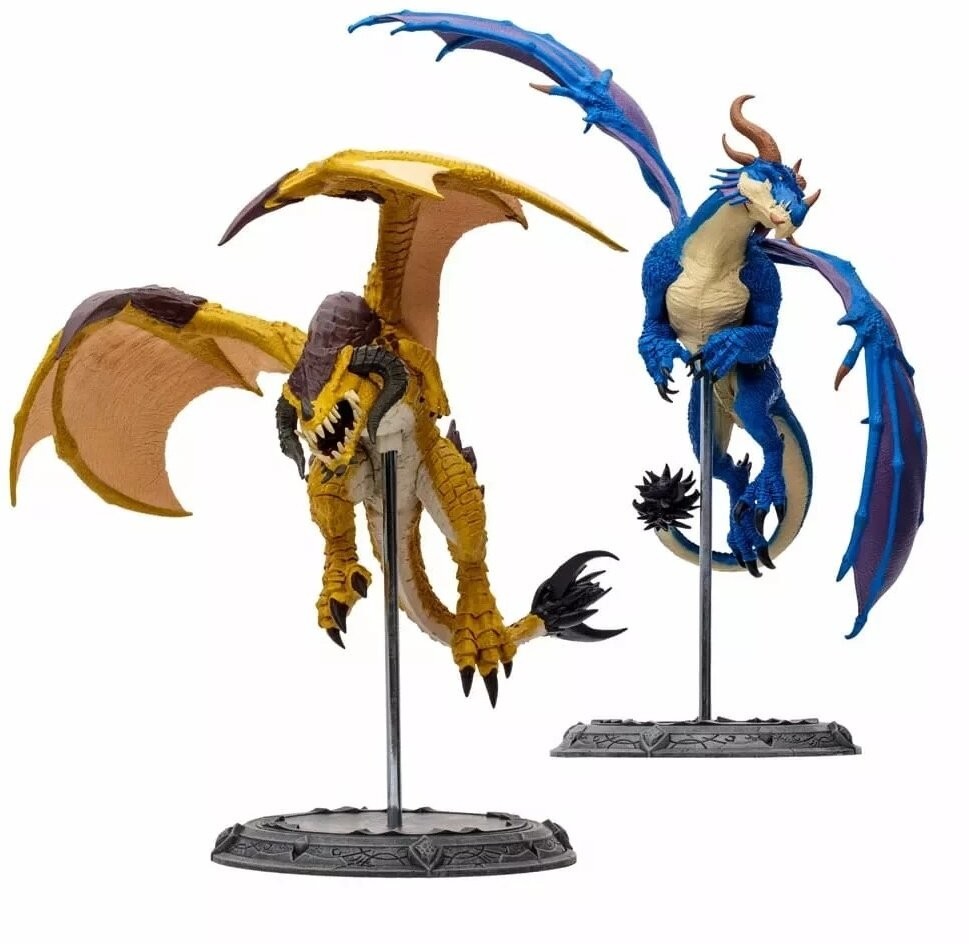 Figurka World of Warcraft - Blue Highland & Bronze Proto-Drake - 0787926166965