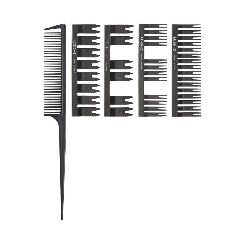 Lussoni Dressing Comb Set DC500 - hřeben s nástavci pro melírovací techniky