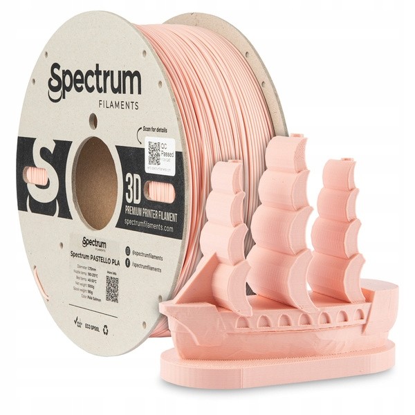Novinka Filament Spectrum Pastello Pla 1.75mm Pale Salmon 1kg