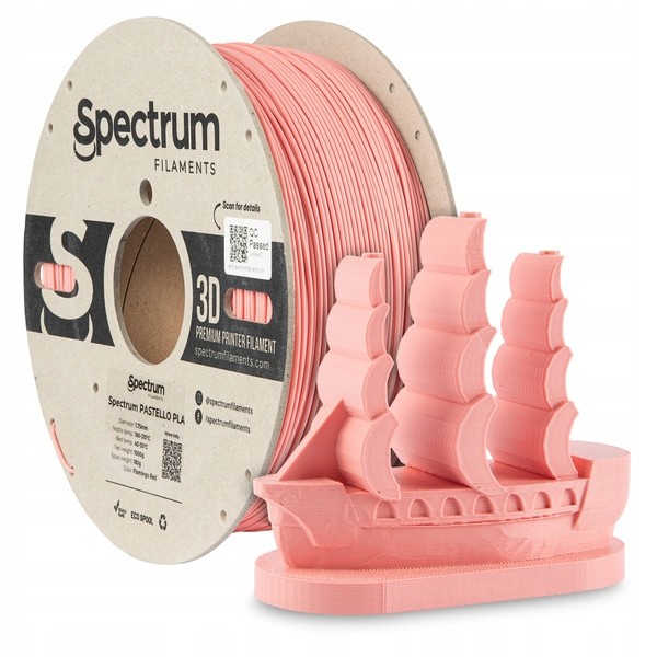 Novinka Filament Spectrum Pastello Pla 1.75mm Flamingo Red 1kg