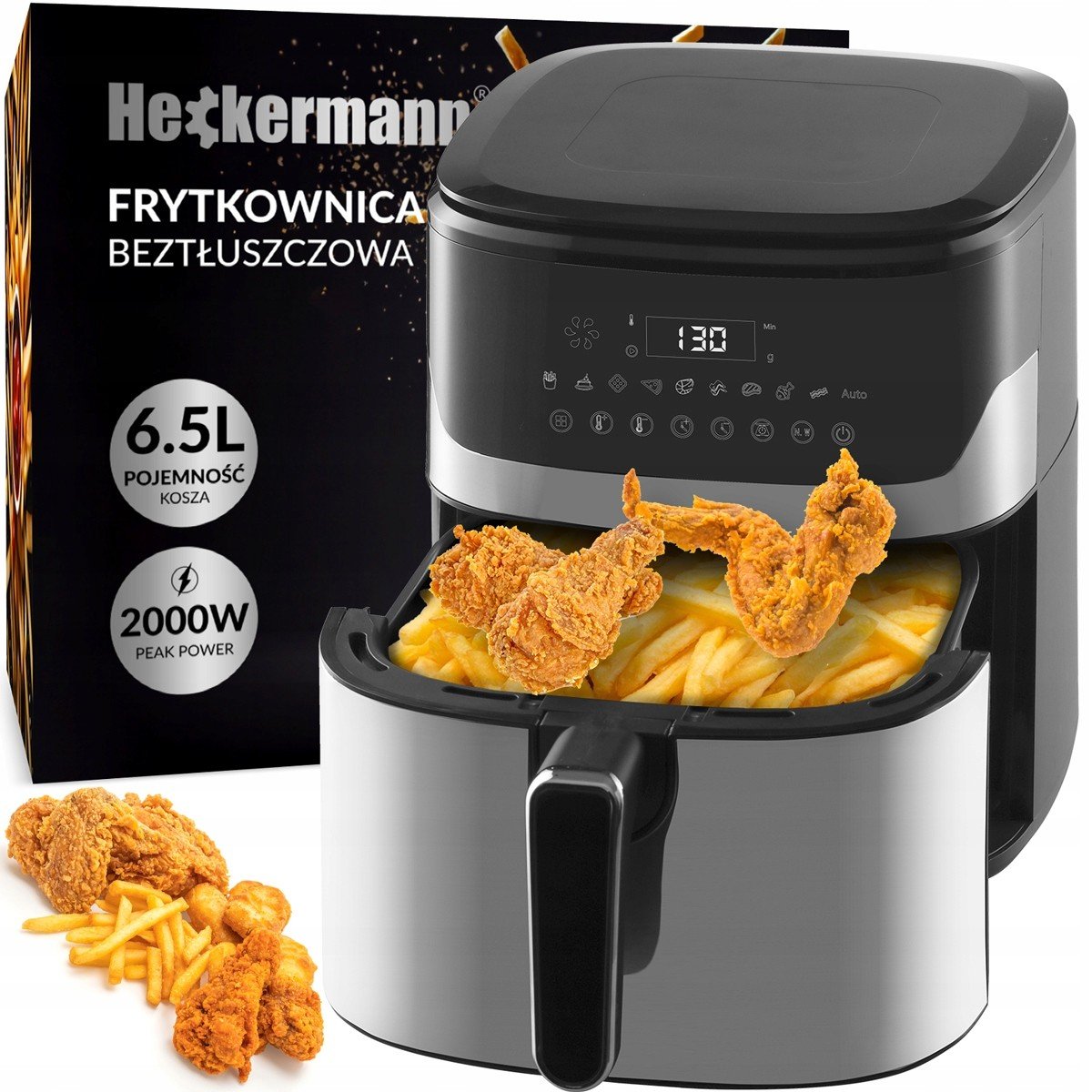 Fritéza Bez Tuku Fritéza Trouba Air Frayer Velká 1600W 6,5L