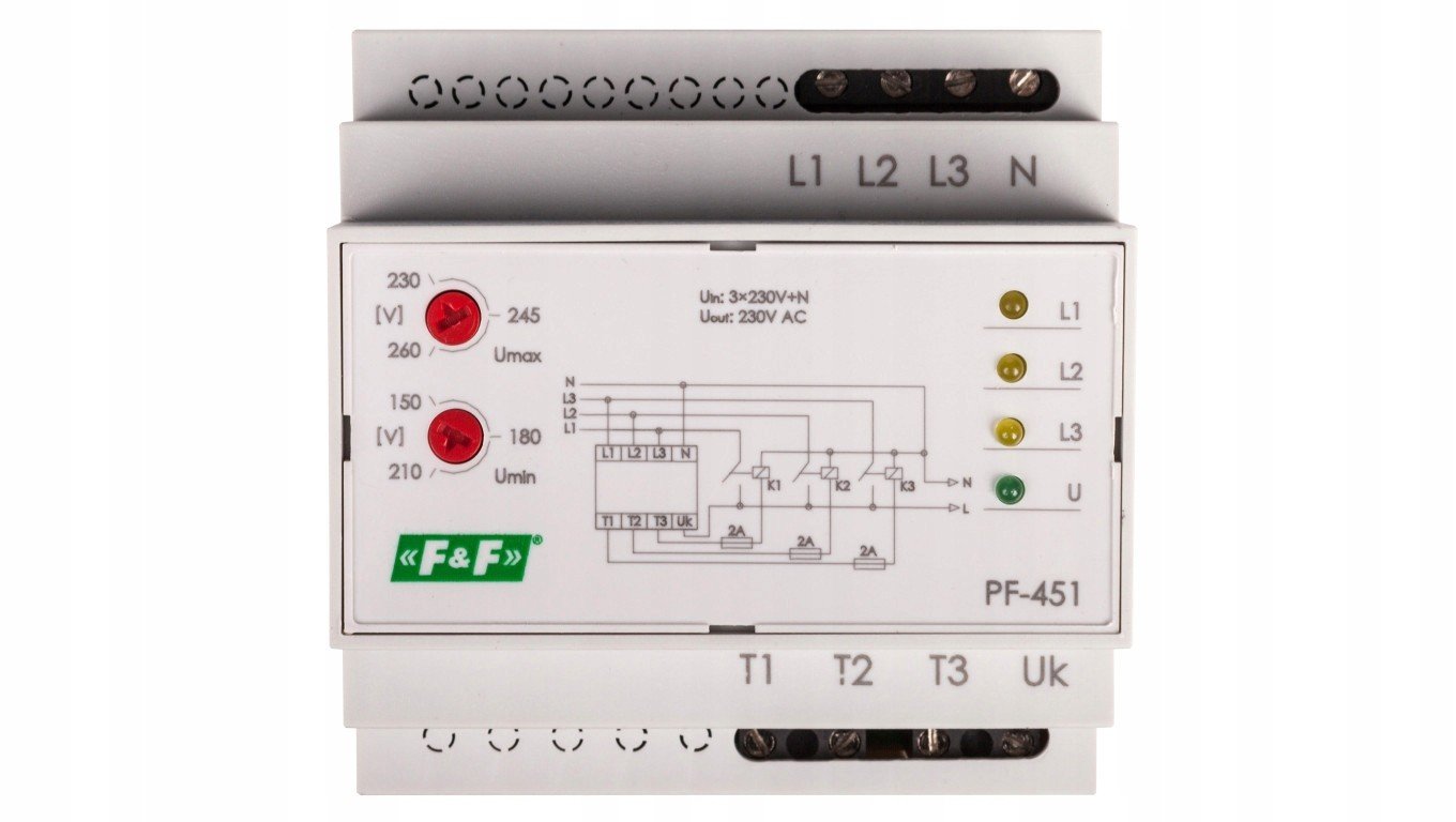 Automatický fázový spínač pro spolupráci stykačem PF-451