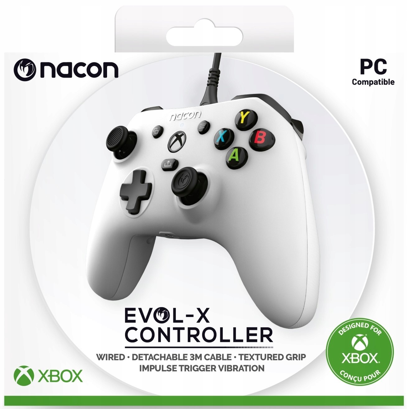 Nacon Xs Drátový ovladač Evol-x bílá Xbox One X S Xbox Series X S Win 10 11