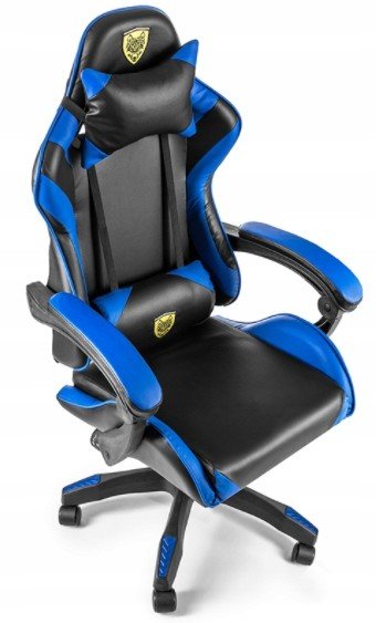 Herní Židle 1 Kelímková Kancelářská Herní Židle Otočná Modrá