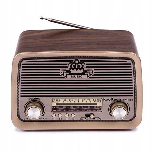 Radio Bluetooth Kooltech Indie klasický Retro styl