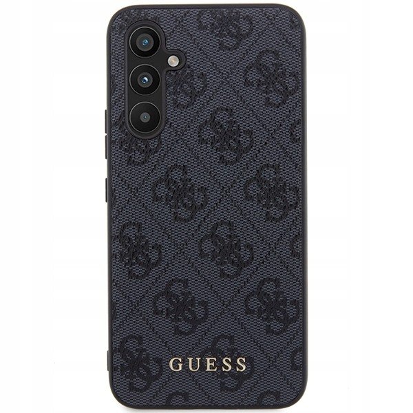 Originální pouzdro Guess 4G Metal Logo zadní kryt pro Samsung Galaxy S23 Fe, šedé