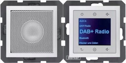 Berker Rádio Touch Dab+ Bluetooth S Reproduktorem Bílý Mat