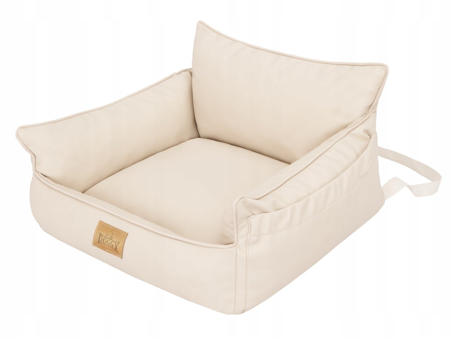 Přepravní sedačka pro psa, sedátko pro psa, béžová