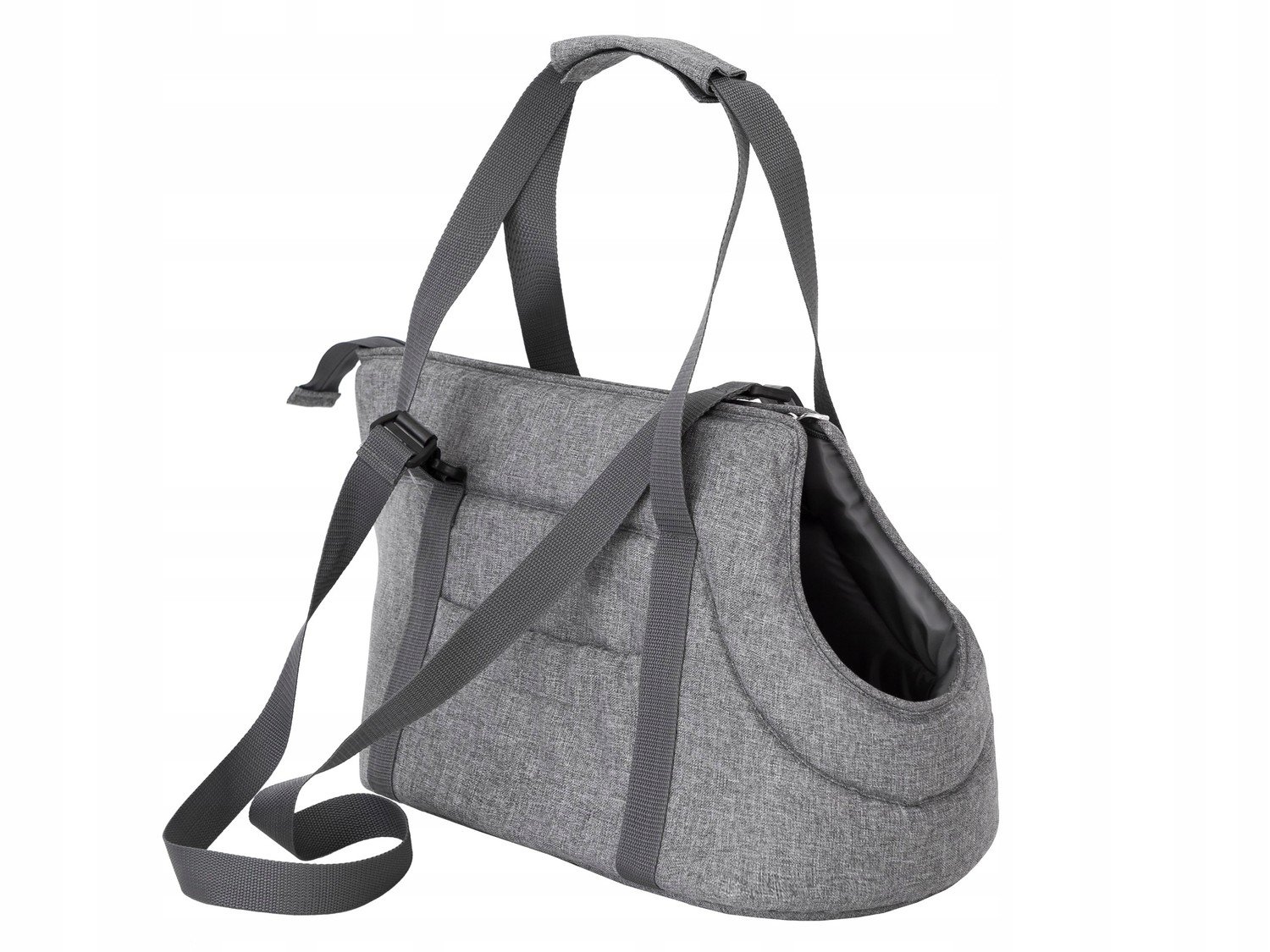 Přepravní taška pro psa hladká ekolen, R1 barva grafit