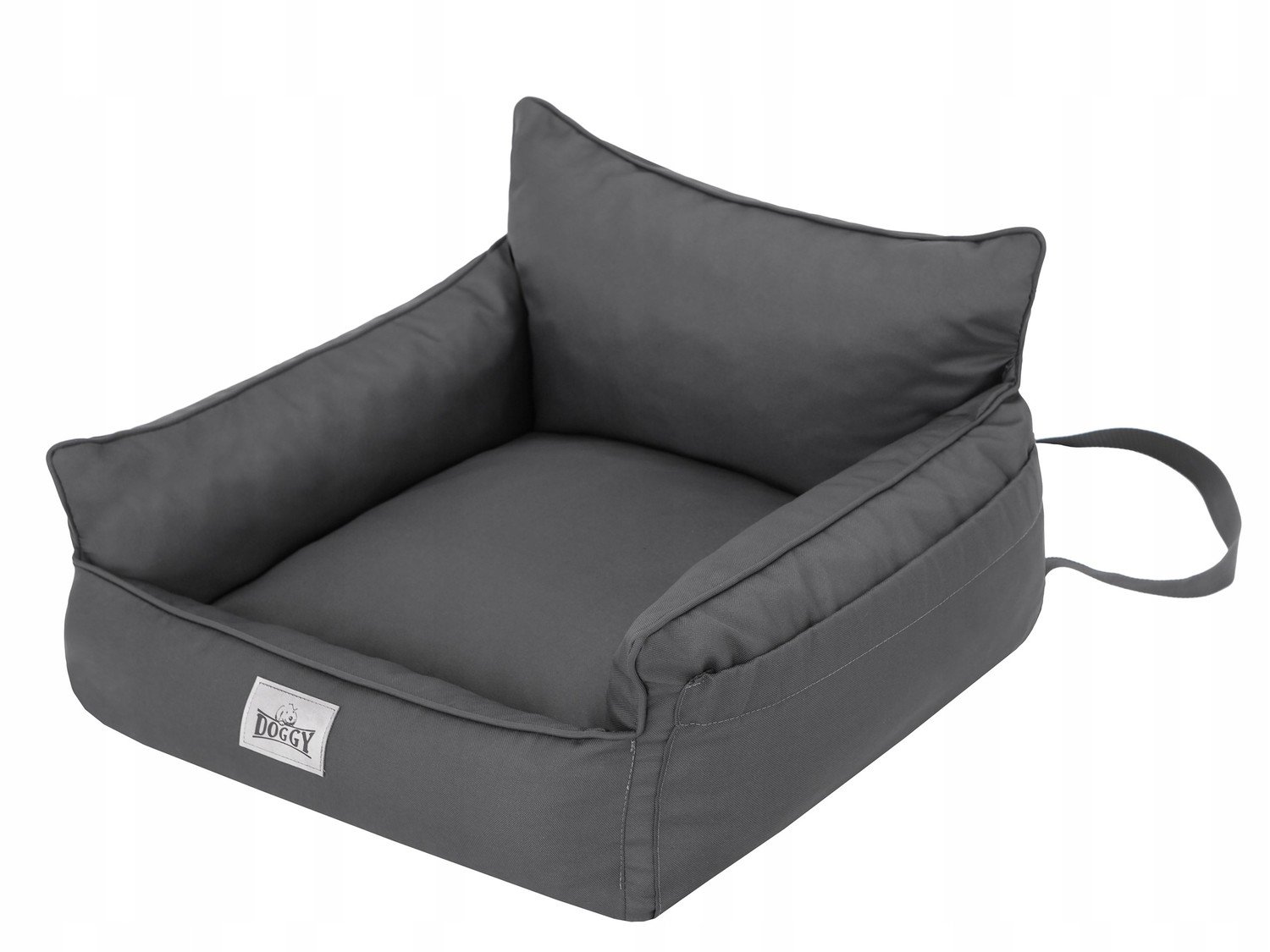 Přepravní sedačka pro psa, sedátko pro psa, grafitová