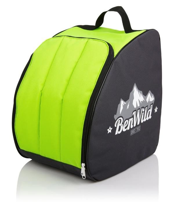 Obal na lyžařské boty Benwild reflexní zelená