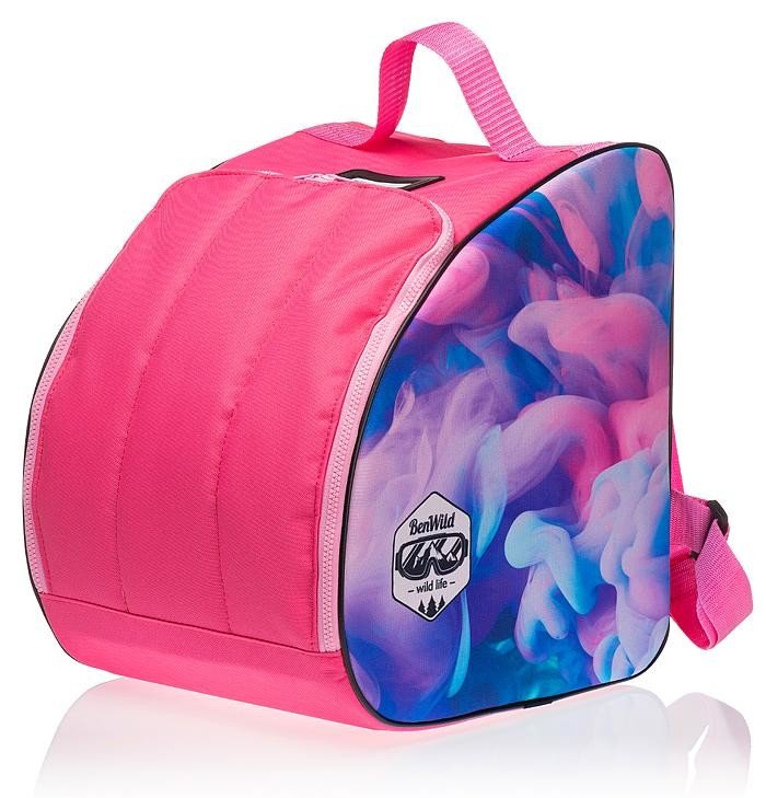 Obal na lyžařské boty Benwild Smoke růžová