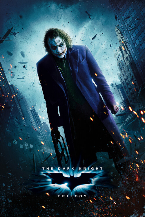 WARNER BROS Plakát, Obraz - The Dark Knight Trilogy - Joker, (61 x 91.5 cm)