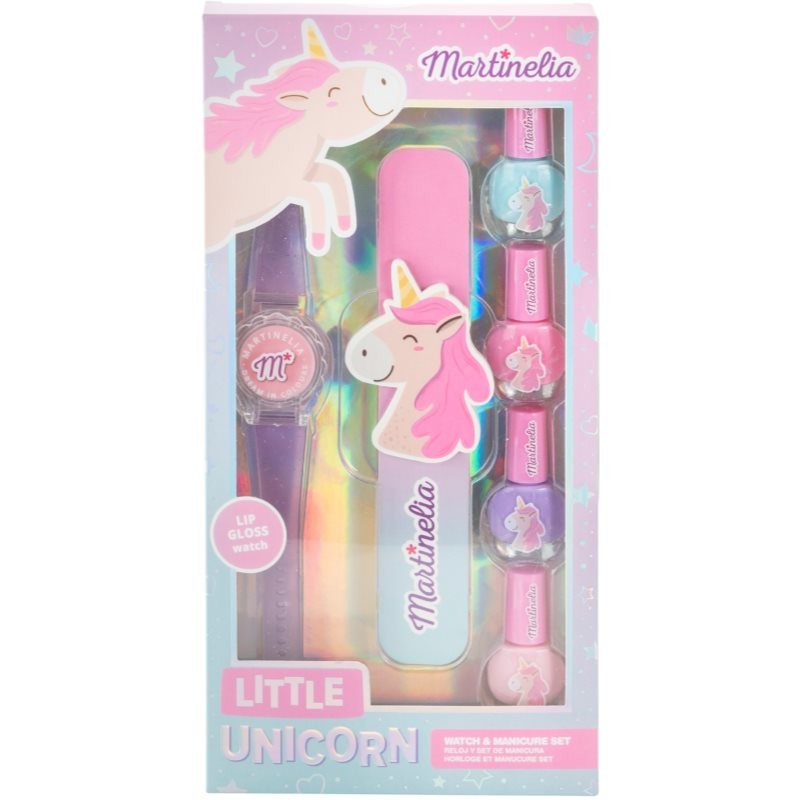 Martinelia Little Unicorn Watch & Manicure Set dárková sada (pro děti)