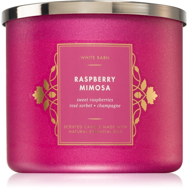 Bath & Body Works Raspberry Mimosa vonná svíčka 411 g