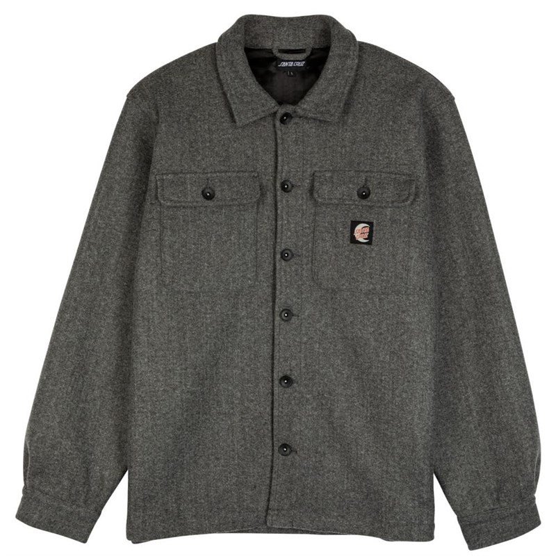 bunda SANTA CRUZ - Crypt Overshirt Charcoal (CHARCOAL)