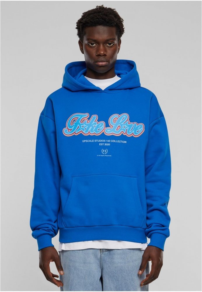 F*ke L*ve Ultra Heavy Oversize Hoodie - cobalt blue M