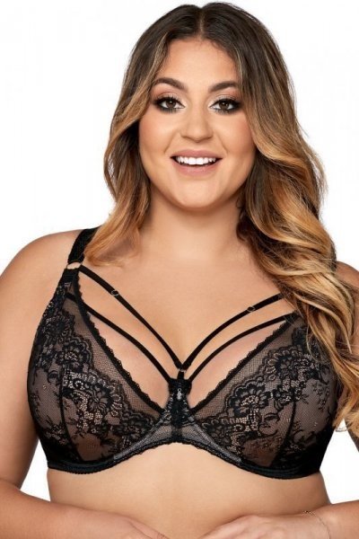 Ava 1824 Venus černá plus Podprsenka měkká 100F černá