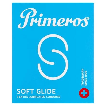Primeros Soft Glide sada kondom 3 ks pro muže