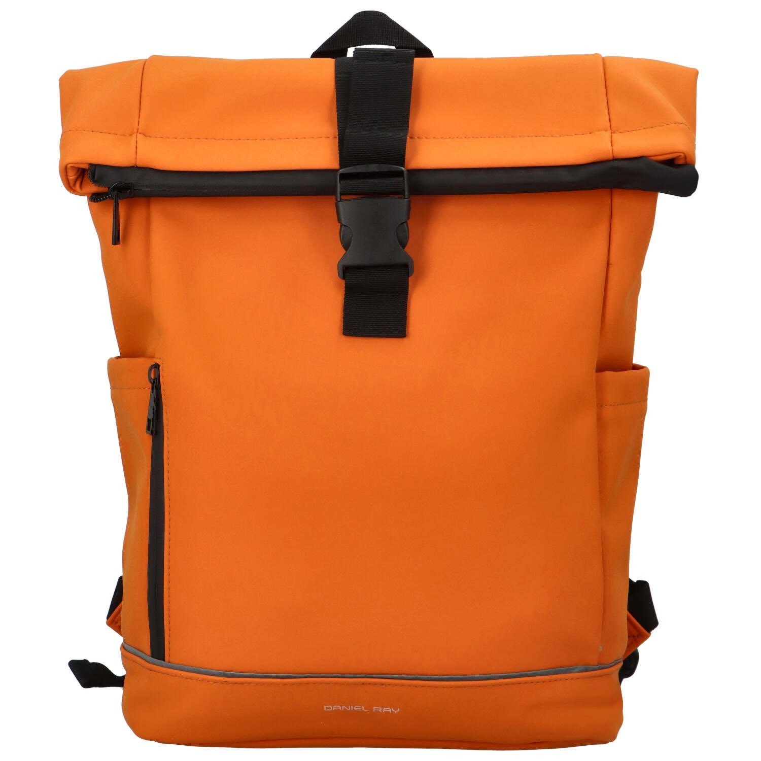 Trendy studentský roll-top batoh Servalen, oranžový