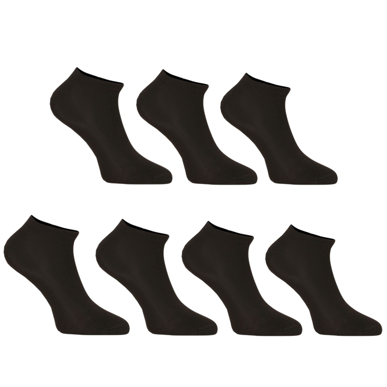 5PACK ponožky Nedeto nízké černé (5NDTPN1001) M