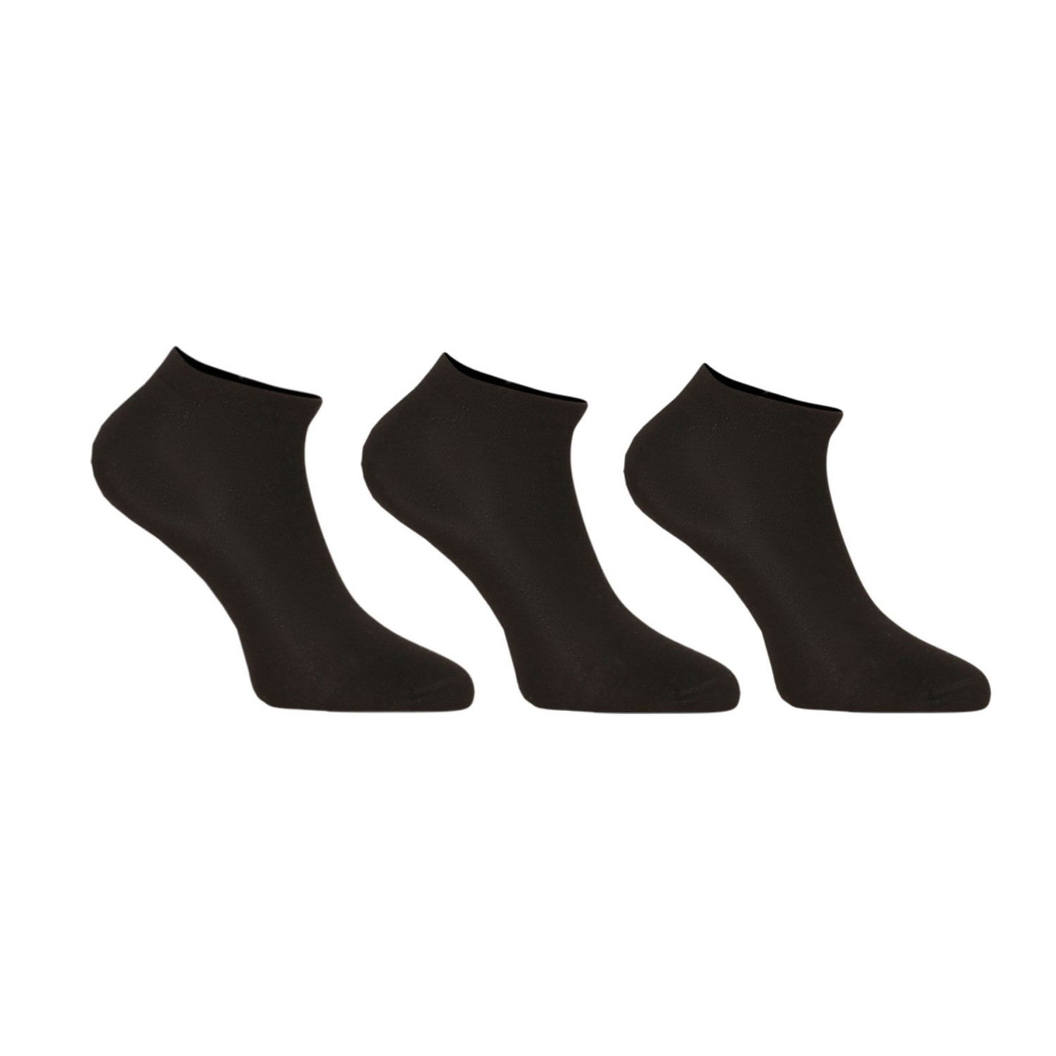 3PACK ponožky Nedeto nízké černé (3NDTPN1001) M