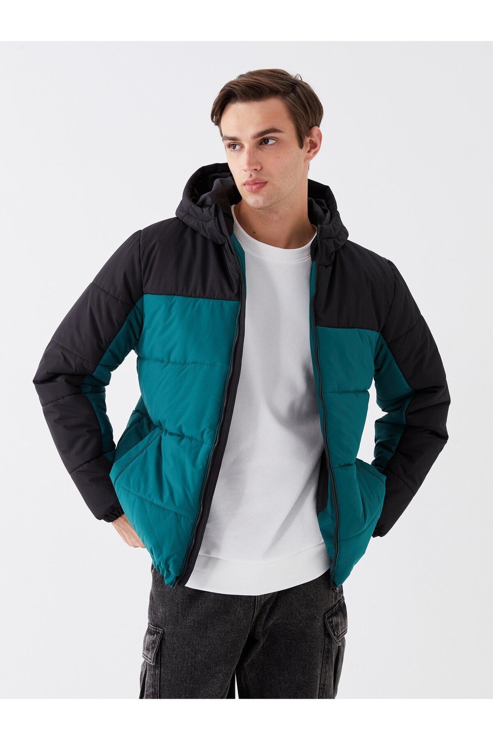 LC Waikiki Standard Mold Hooded Men's Puffer Coat