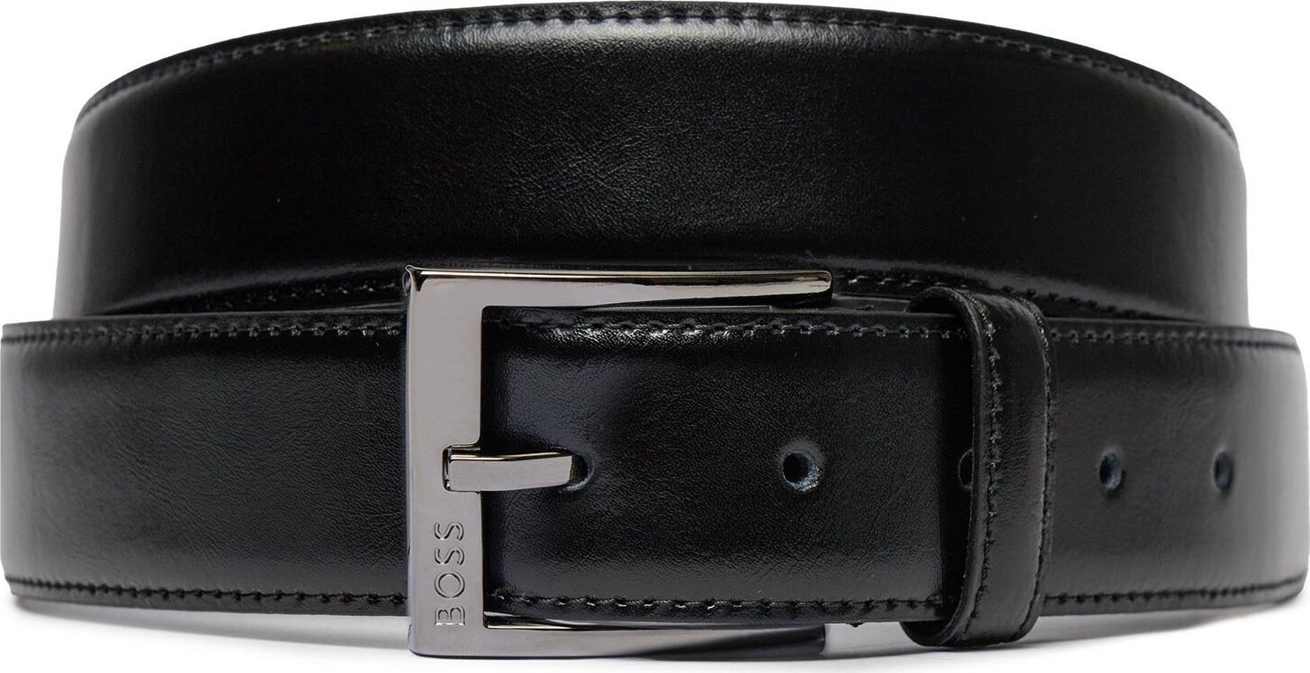 Pánský pásek Boss Elloy-Tx-St Sz35 50512735 Black 001