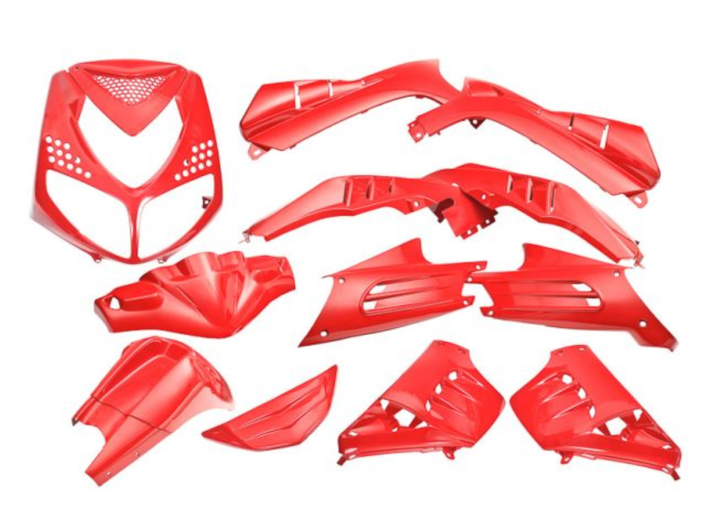 Edge Bikeparts Sada plastů EDGE 13ks červená, Peugeot Speedfight 2