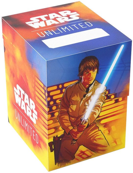 Krabička na karty Gamegenic - Star Wars: Unlimited Soft Crate, Luke/Vader - 04251715413906