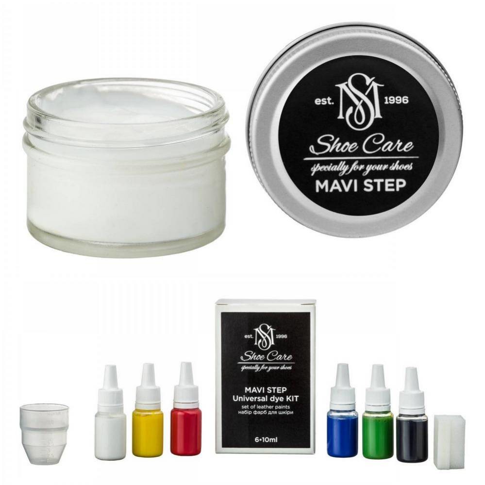 MAVI STEP Cream Softener Leather Renovator with Dye Kit