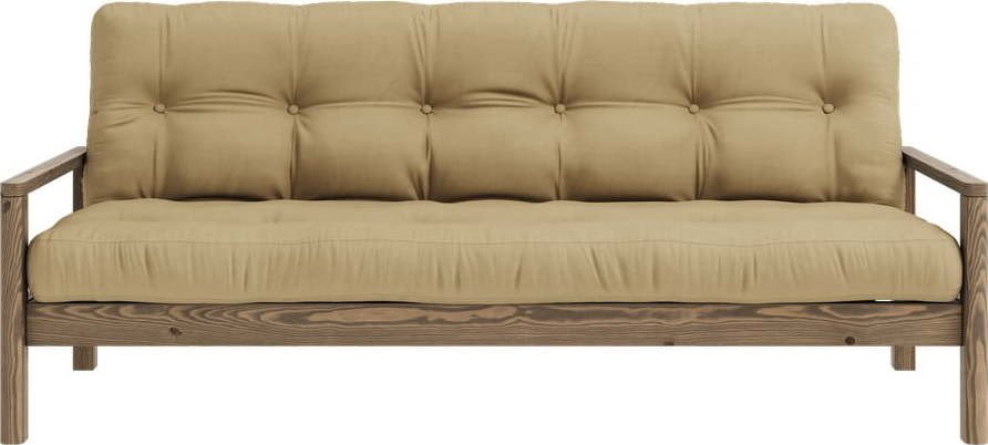 Rozkládací pohovka v hořčicové barvě 205 cm Knob – Karup Design