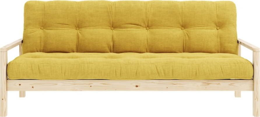 Žlutá rozkládací pohovka 205 cm Knob – Karup Design