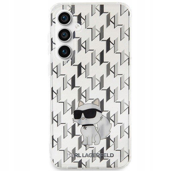 Pouzdro Karl Lagerfeld Monogram Choupette Cover pro Galaxy S23 Fe