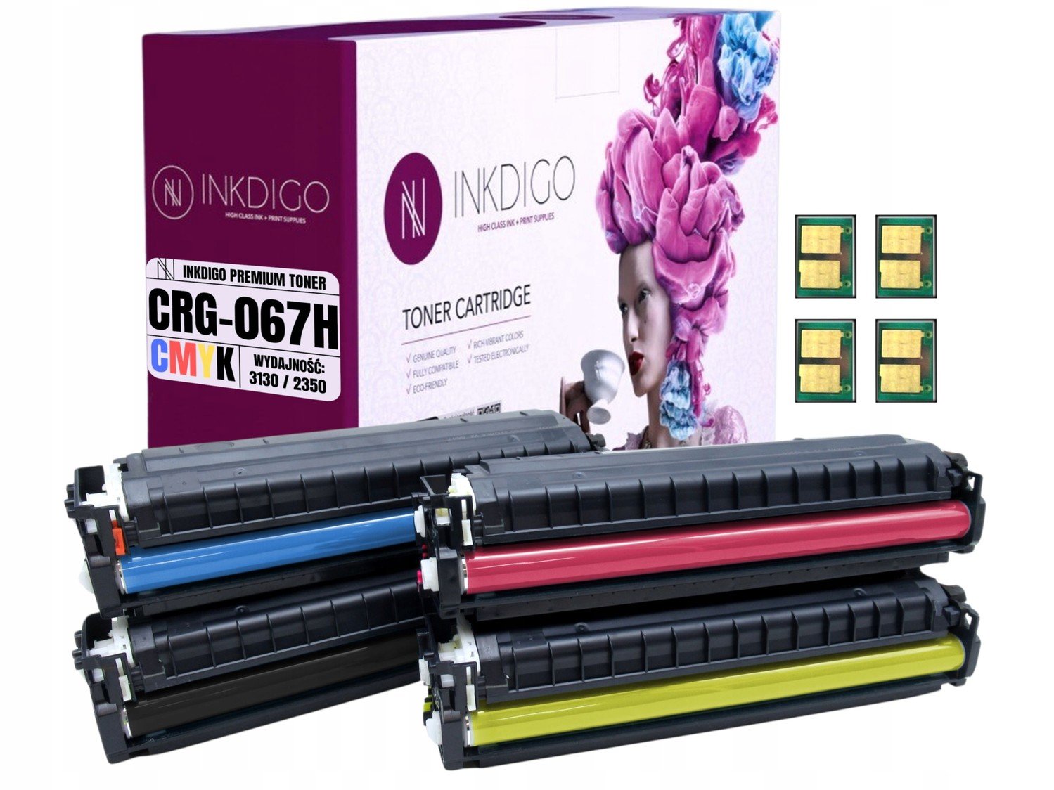 4x Toner pro Canon MF657Cdw MF655Cw MF655Cdw MF651Cw náhradní CRG-067H