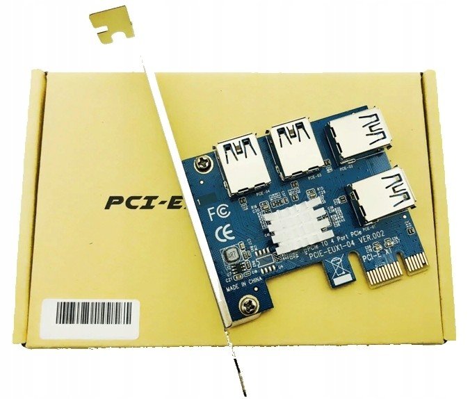 Adaptér Rozbočovač Pci-e Usb portu Riser Splitter