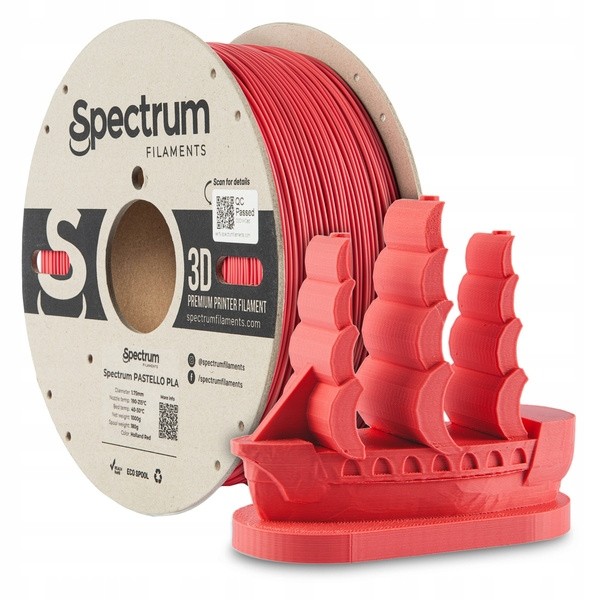 Novinka Filament Spectrum Pastello Pla 1.75mm Holland Red 1kg