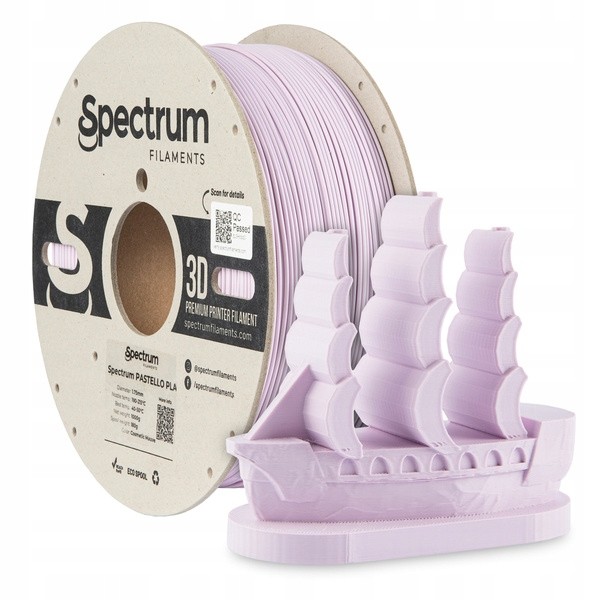 Filament Spectrum Pastello Pla 1,75mm Kosmetické Mauve 1kg