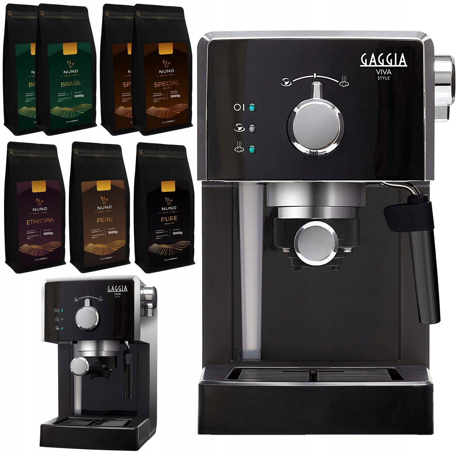 Gaggia Viva Style RI8433/11 Za 1 Pln Káva Nuno Gold, Čerstvě Pražená 7X1KG