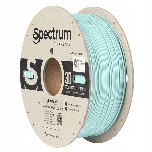 Filament Spectrum Pastello Pla 1,75mm Voda Modrá 1kg